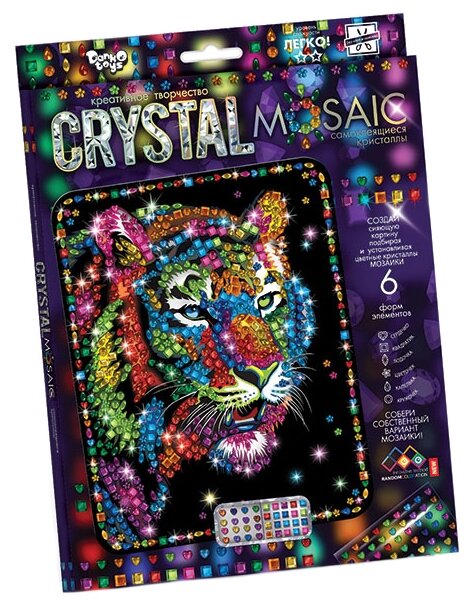 Набор креативного тв-ва Crystal Mosaic Тигр