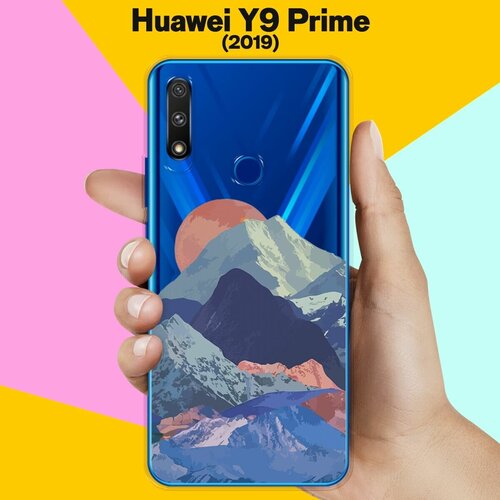 Силиконовый чехол Горы на Huawei Y9 Prime (2019) силиконовый чехол бигль с цветами на huawei y9 prime 2019