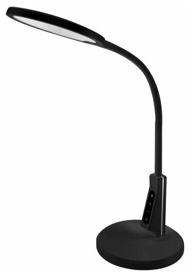Настольная лампа Camelion LED KD-836 C02 черн,7Вт,230В,450лм, сенс. рег. ярк и цвет. темп, USB-5В,1А )
