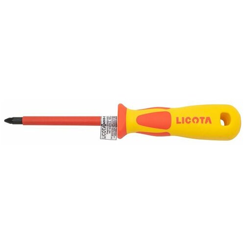 Licota ASD-931503 Отвертка изолированная VDE 1000V (крест) PZ.3, 150 мм отвертка изолированная vde 1000v 6 5 150мм производитель licota asd9215065