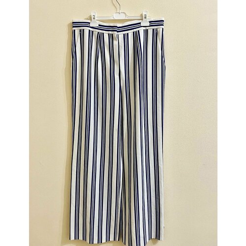 Брюки кюлоты  Escada Sport летние, классический стиль, размер 50, синий