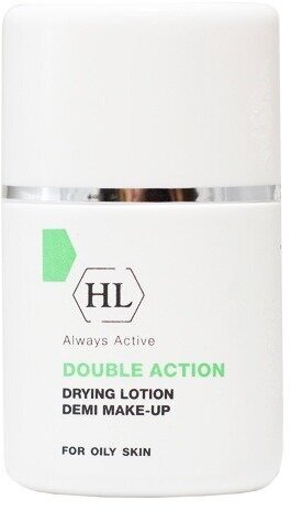 Holy Land DOUBLE ACTION Drying Lotion Demi Make-Up — Суспензия для дезинфекции и подсушивания воспалительных элементов с маскирующим эффектом