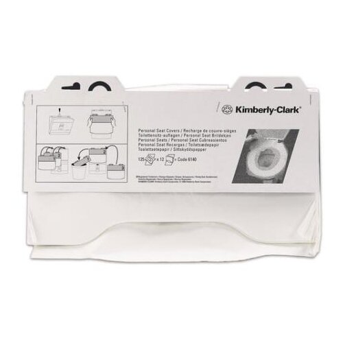 Покрытия на унитаз Kimberly-Clark Professional 6140, 12 уп., белый