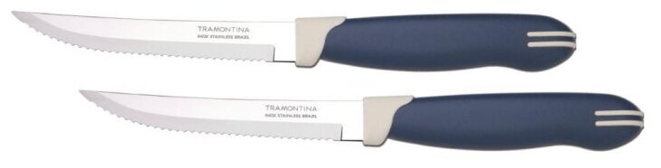 Набор ножей кухон. Tramontina Multicolor (23500/215) синий - фото №5