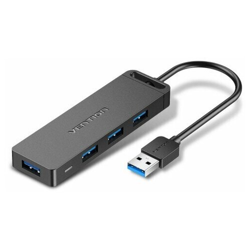 USB-концентратор Vention OTG USB 3.0 CHLBB usb хаб на 4 порта версий 3 0 шнур 0 15 метра адаптер переходник высокоскоростной концентратор otg арт chlbb