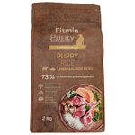 Корм для собак Fitmin Purity корм для щенков всех пород, ягненок, лосось и рис (2 кг) - изображение