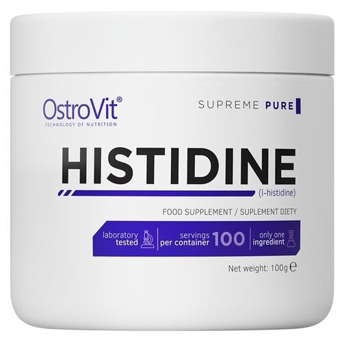 Гистидин Ostrovit, 100% Pure Histidine, 100 г, нейтральный