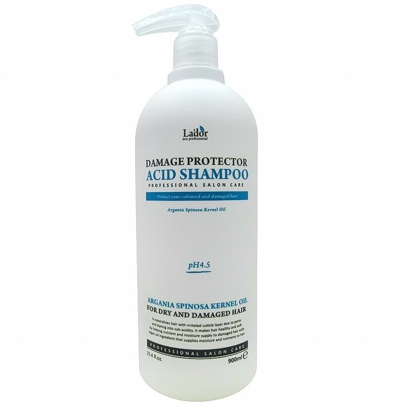 Шампунь La&aposdor Damage Protector Acid Shampoo с аргановым маслом 900мл 8809500810926