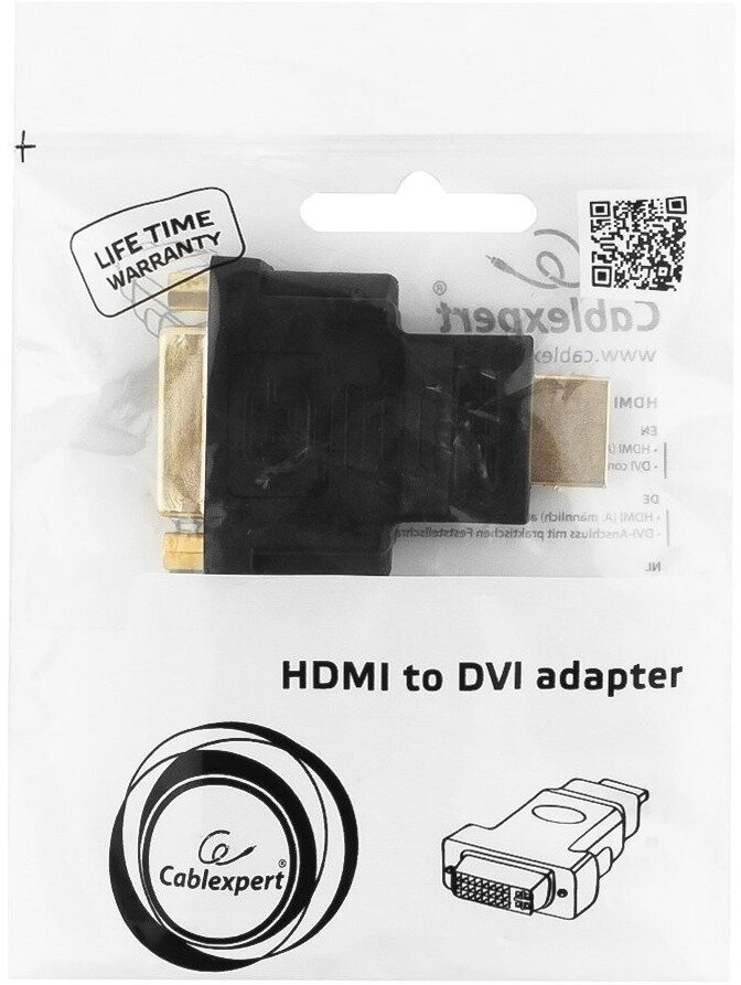 Переходник/адаптер Gembird HDMI - DVI-D (A-HDMI-DVI-3), 0.08 м, черный - фото №4