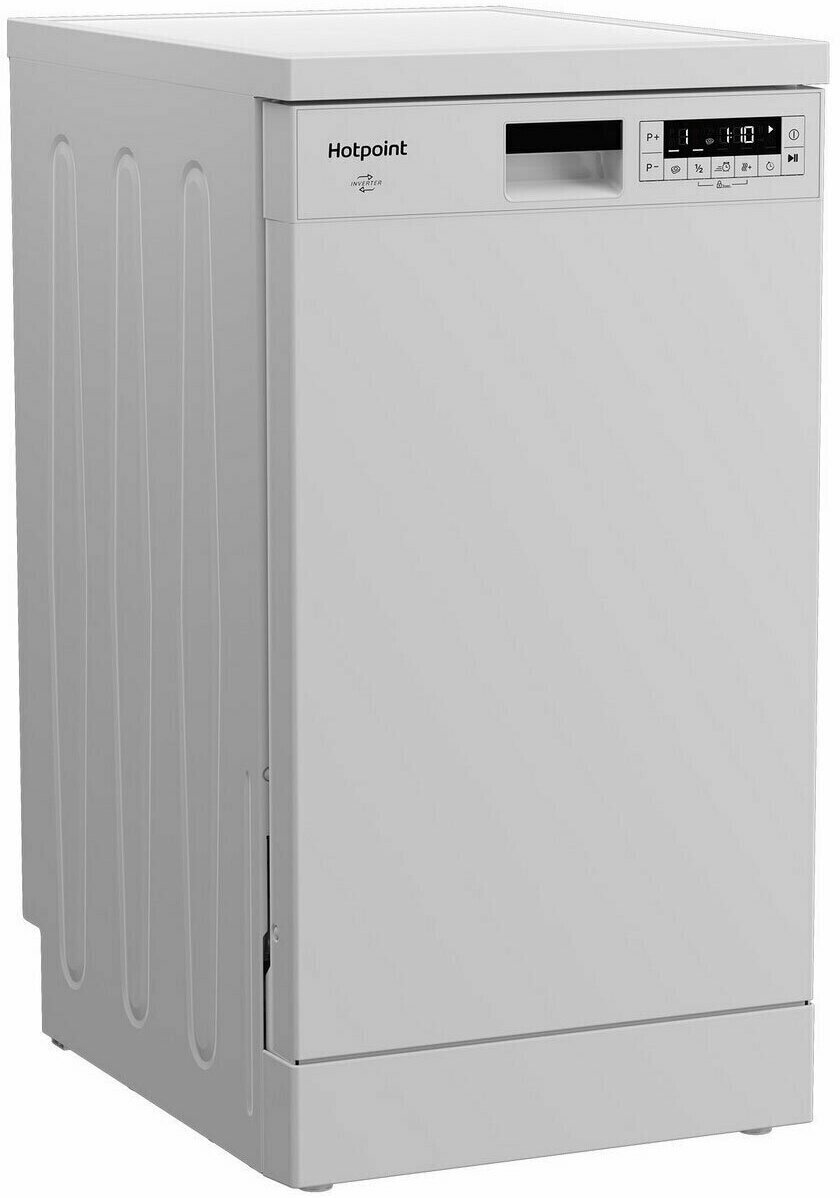 Посудомоечная машина 45см HOTPOINT-ARISTON HFS 1C57 белый (диспл, инвертор) - фотография № 6