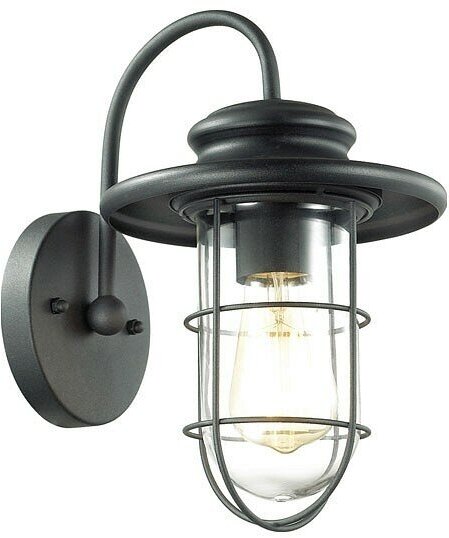 Светильник на штанге Odeon Light Helm 4171/1W Цвет арматуры черный Цвет плафонов прозрачный