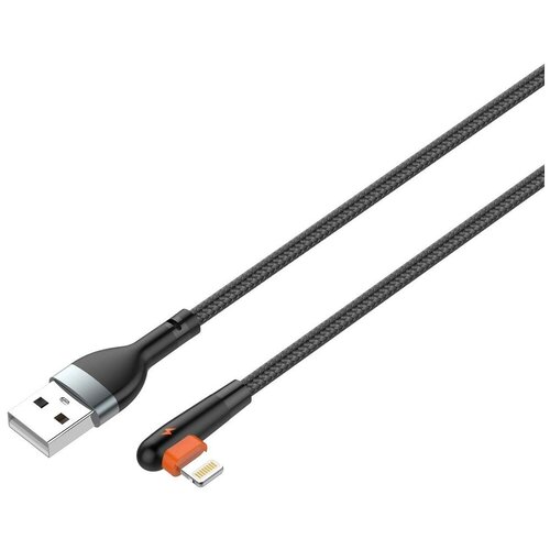 Аксессуар Ldnio LS561 USB- Lightning 2.4A 1m Black-Orange LD_C3801