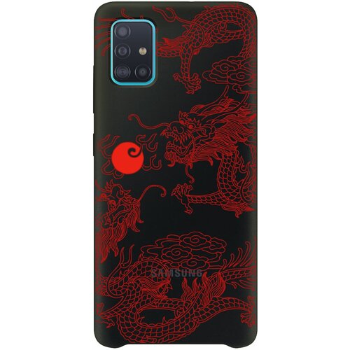 Силиконовый чехол Mcover для Samsung Galaxy A51 с рисунком Японский дракон янь / аниме силиконовый чехол mcover для realme c3 с рисунком японский дракон янь аниме