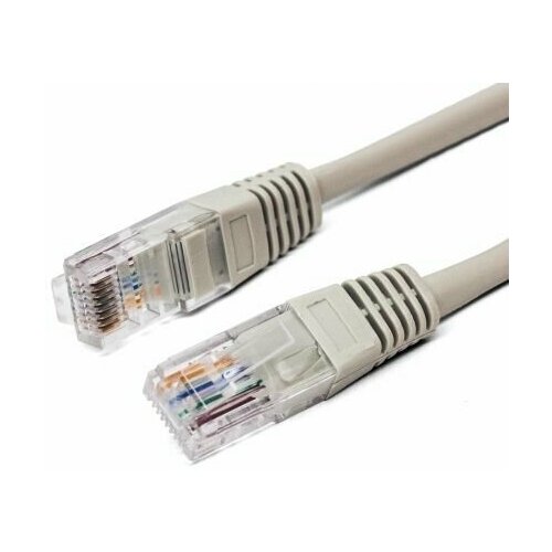 патч корд u utp 5e кат 7 5м filum fl u5 c 7 5m 26awg 7x0 16 мм кабель для интернета чистая медь pvc серый Патч-корд U/UTP 5e кат. 10м Filum FL-U5-C-10M 26AWG(7x0.16 мм), кабель для интернета, чистая медь, PVC, серый
