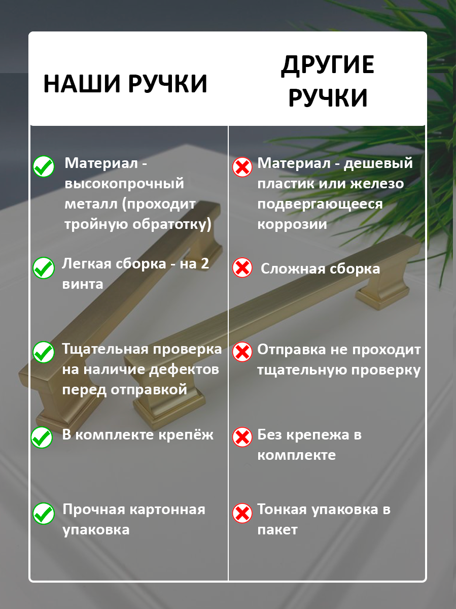 Ручка мебельная фурнитура для шкафа комода кухни классический стиль золото 128 мм - 2 шт - фотография № 5