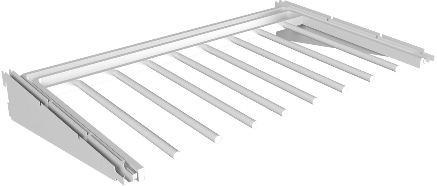 Брючница гардеробной системы соберу САМ CPR-WT 62х25х43 см стальная цвет белый