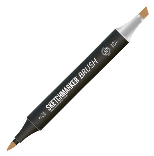 Маркер Sketchmarker Brush двухсторонний на спирт.основе цв.BR72 Бежевый