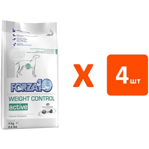 FORZA10 DOG WEIGHT CONTROL ACTIVE для взрослых собак с избыточным весом (4 кг х 4 шт)