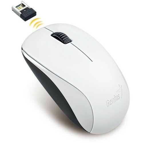 Мышь компьютерная GENIUS NX-7000 (G5 Hanger) Белый, 1200dpi.
