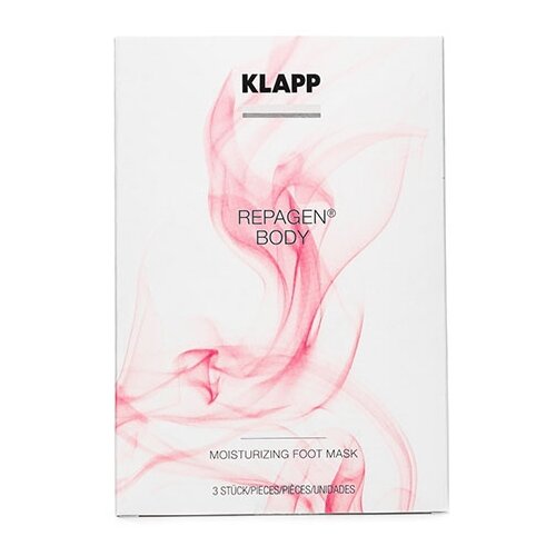 KLAPP Cosmetics Увлажняющая и ухаживающая маска-перчатки для ступней ног REPAGEN BODY , 3 пары в упаковке