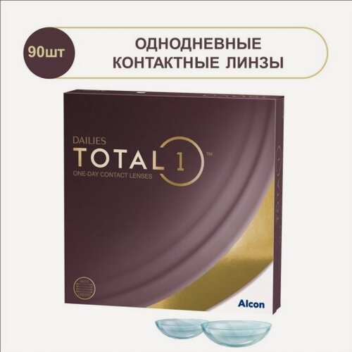 Изображение товара Контактные линзы Dailies Total 1 (90 линз) (-5.75/8.5)