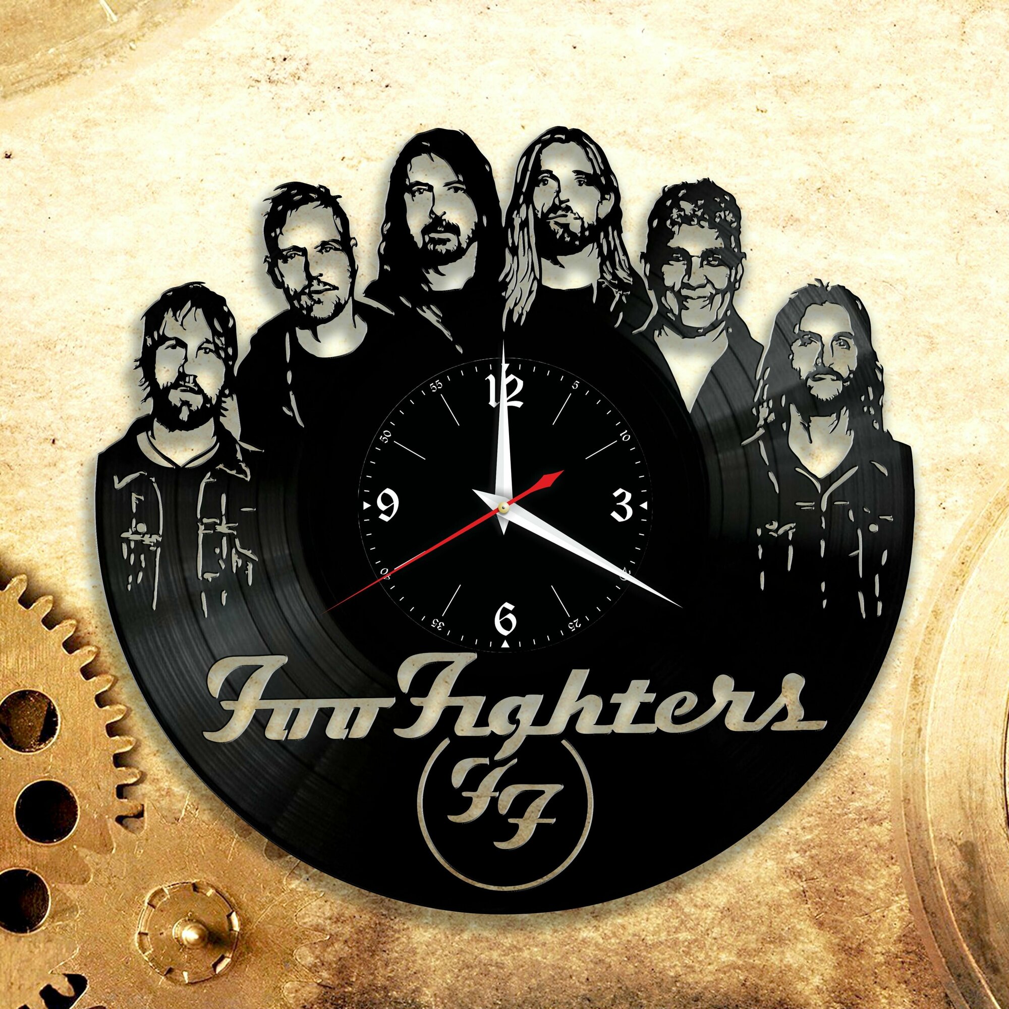 Настенные часы с группой Foo Fighters, David Grohl