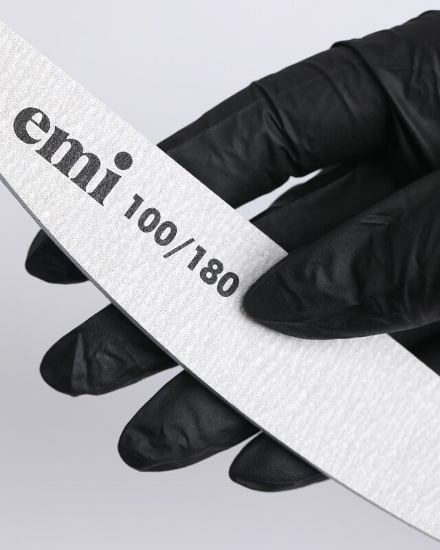 E.MI Пилка для ногтей 100/180 / Zebra Oval - фото №5