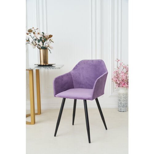 Стул мягкий для кухни Кельн фиолетовый