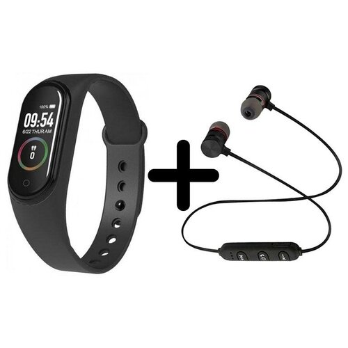 Умные часы BandRate Smart BRSM44BB-SET1 с беспроводными наушниками мониторингом кислорода в крови ЧСС 272000₽