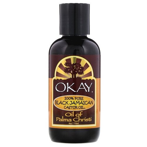 OKAY Pure Naturals Масло для тела 100% Pure Black Jamaican Castor Oil, 118 мл