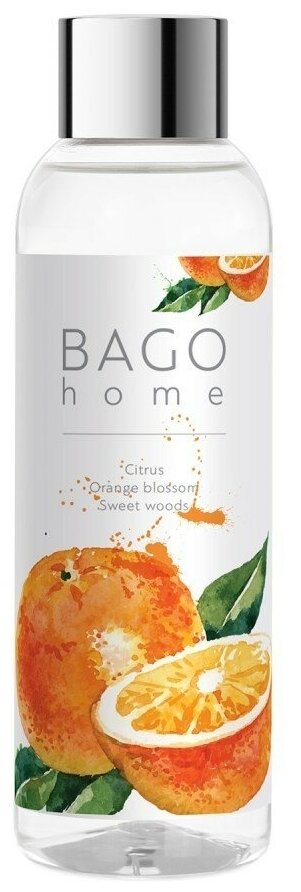Сочный апельсин BAGO home наполнитель для диффузора 100 мл