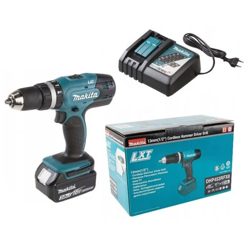 Аккумуляторный шуруповерт ударный Makita DHP453RFX8