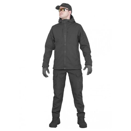 фото Тактический костюм мужской софтшелл gongtex smartfox softshell, весна - осень, цвет черный (black)-l