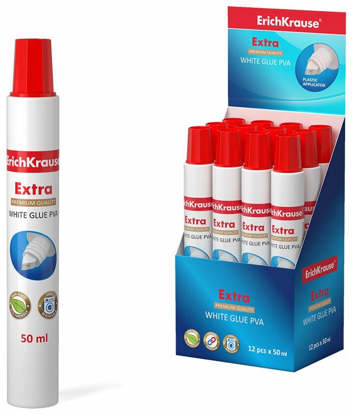 фото ErichKrause Клей ПВА ErichKrause Extra, 50 мл
