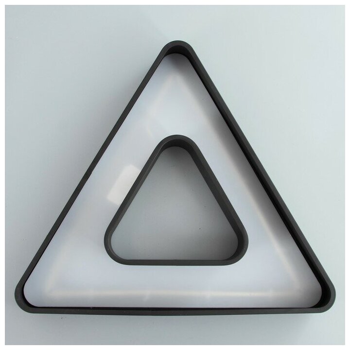 Люстра "Треугольник" LED 36Вт 4000К черный 60х46х70 см 7527598 - фотография № 2