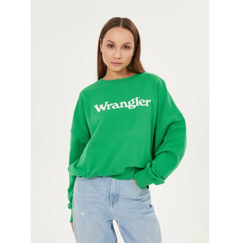 Лонгслив Wrangler, размер XL, зеленый лонгслив wrangler размер l фиолетовый