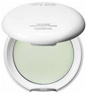 Матирующая пудра для лица Мятного цвета AIRY POT PRESSED POWDER_MINT 8g