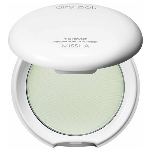 Матирующая пудра для лица Мятного цвета AIRY POT PRESSED POWDER_MINT 8g