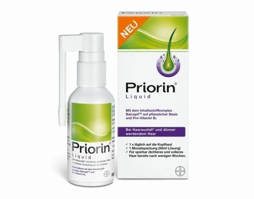 Priorin Liquid Приорин спрей для роста волос, 50 мл