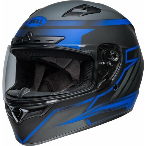 Мотошлем Qualifier DLX Raiser Matte Black/Blue Шлем интеграл