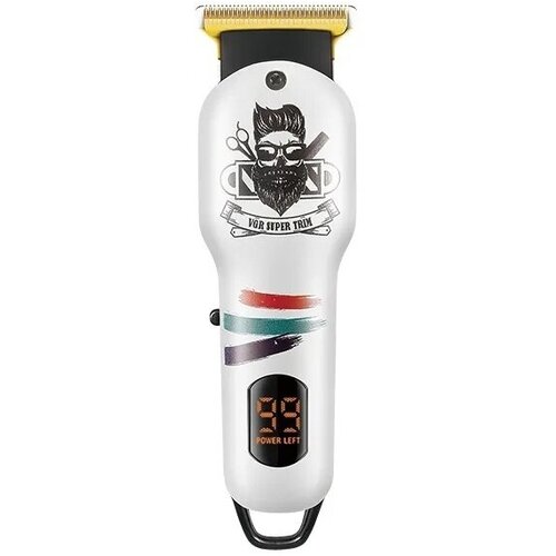 Профессиональный триммер для стрижки с цифровым дисплеем VGR V-971 Белый 97900₽