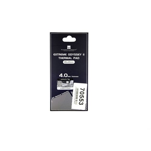 Термопрокладка Thermalright Extreme Odyssey 2 85*45mm*4.0mm 14.8 W/m-k термопрокладка thermalright odyssey 120x20x2 5мм odyssey 120x20 2 5