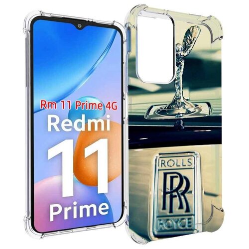 Чехол MyPads Rolls Royce ролс ройс 1 для Xiaomi Redmi 11 Prime 4G задняя-панель-накладка-бампер чехол mypads rolls royce ролс ройс 1 для doogee v max задняя панель накладка бампер