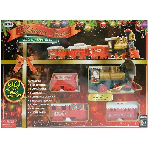 Набор Eztec Железная дорога Christmas Train 29предметов 60616