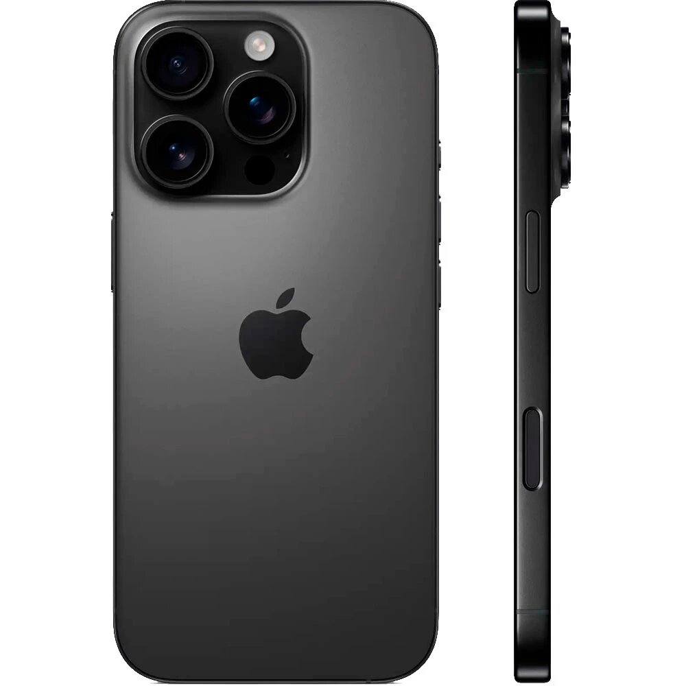 Смартфон Apple iPhone 16 Pro 256 GB, Black titanium, NanoSim, OLED, NFC. — фото 1