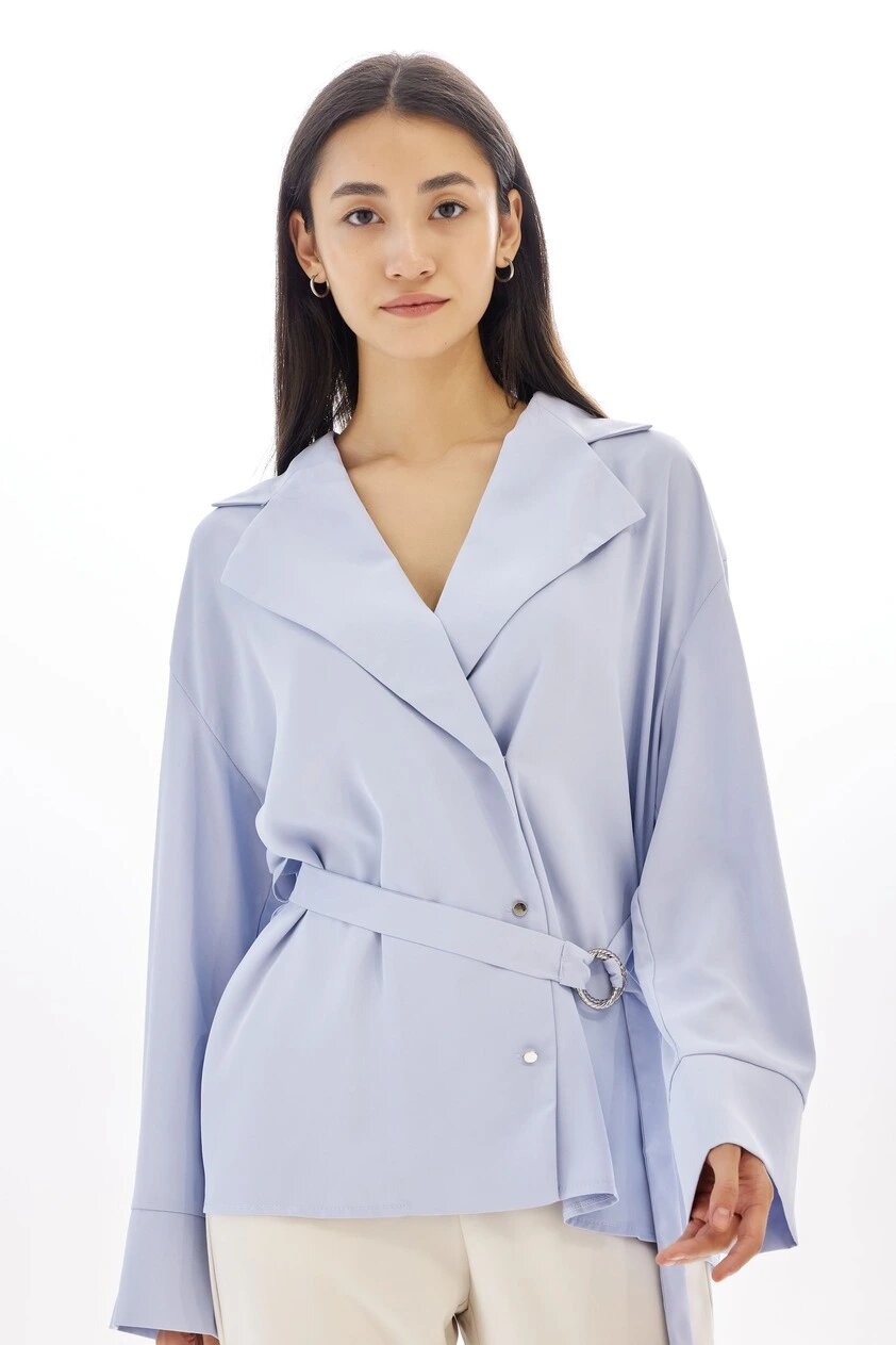 Блуза Selfie, размер L, голубой — фото 1