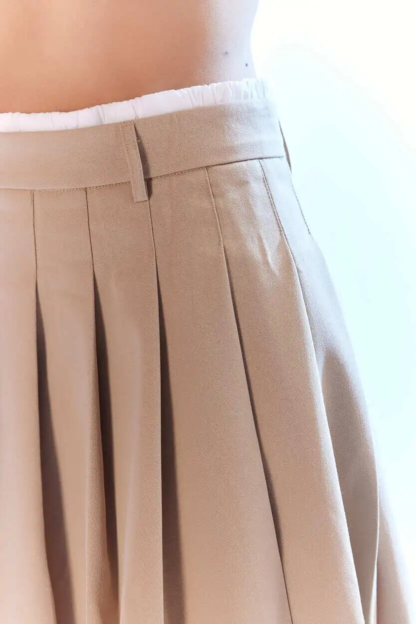 Юбка Selfie, размер S, бежевый — фото 1