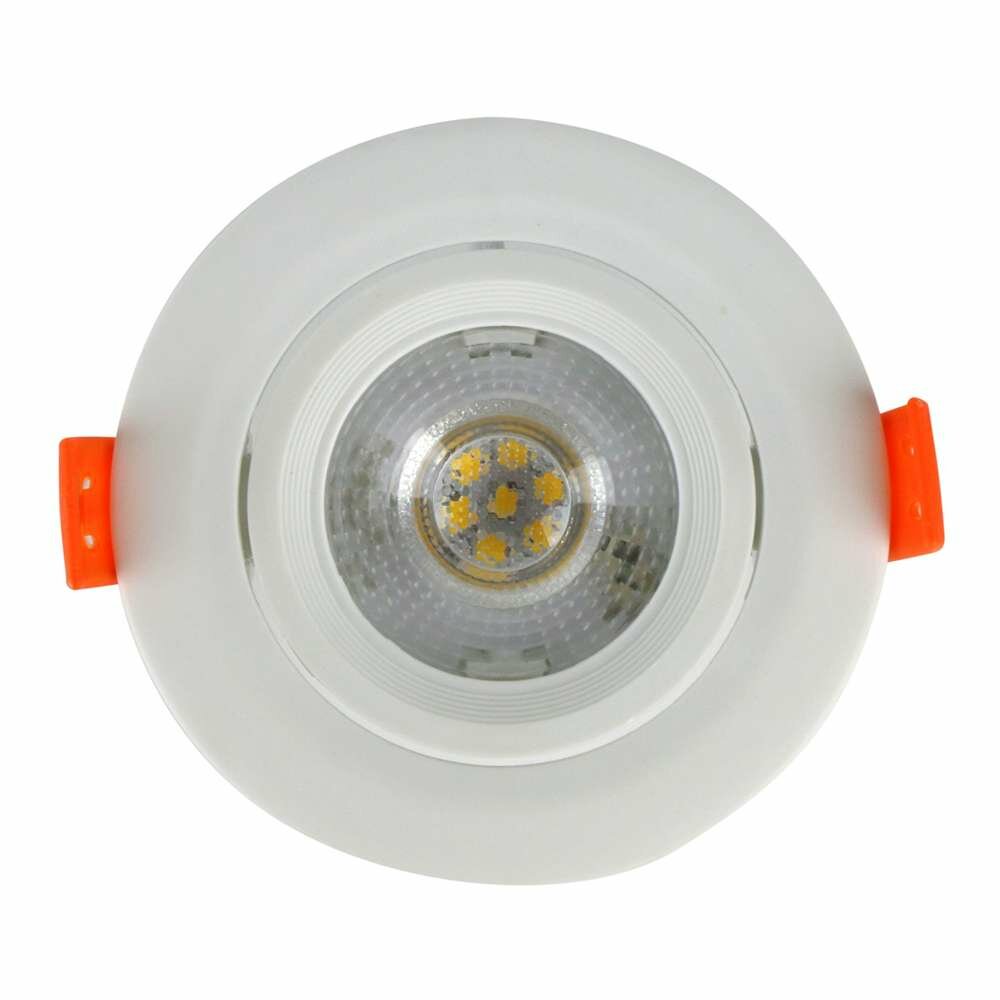 Светильник встраиваемый светодиодный De Fran DC038 АЛЬТ 7Вт SMD 220В 4000К 560Лм пласт. PBT 90*42мм (SMD2835) белый