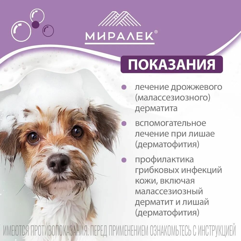 Изображение Шампунь СкинВет Мико (SkinVet Mico) противогрибковый, 200мл