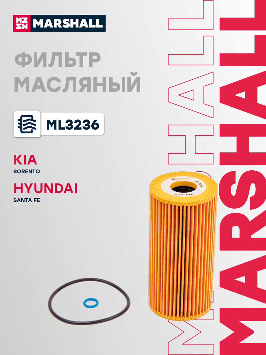 Фильтр масляный Kia: Sorento; Hyundai: Santa Fe 263202F100; 263202F000; 263202F010; S263202F100; S263202F000